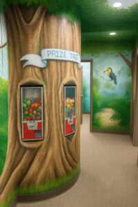 Our Prize Tree rewards kids for great dental visits!
