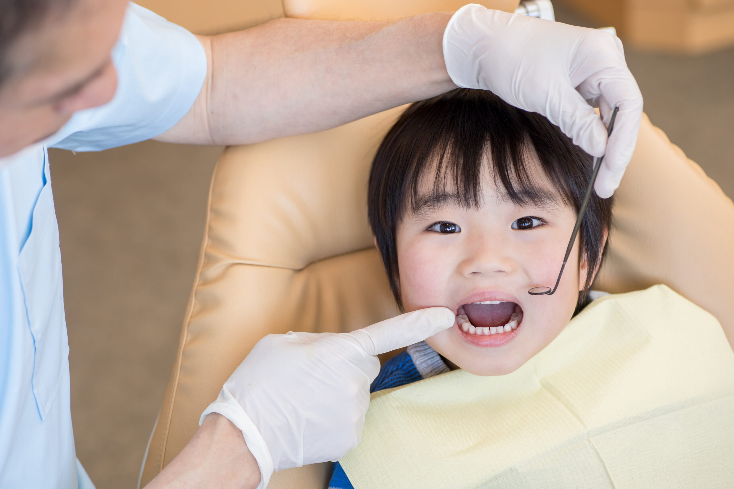 歯医者に来た男の子